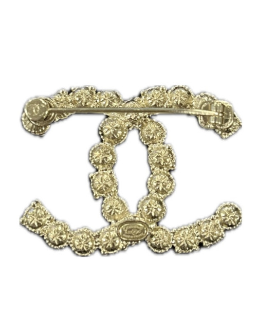 Broche CHANEL perles strass