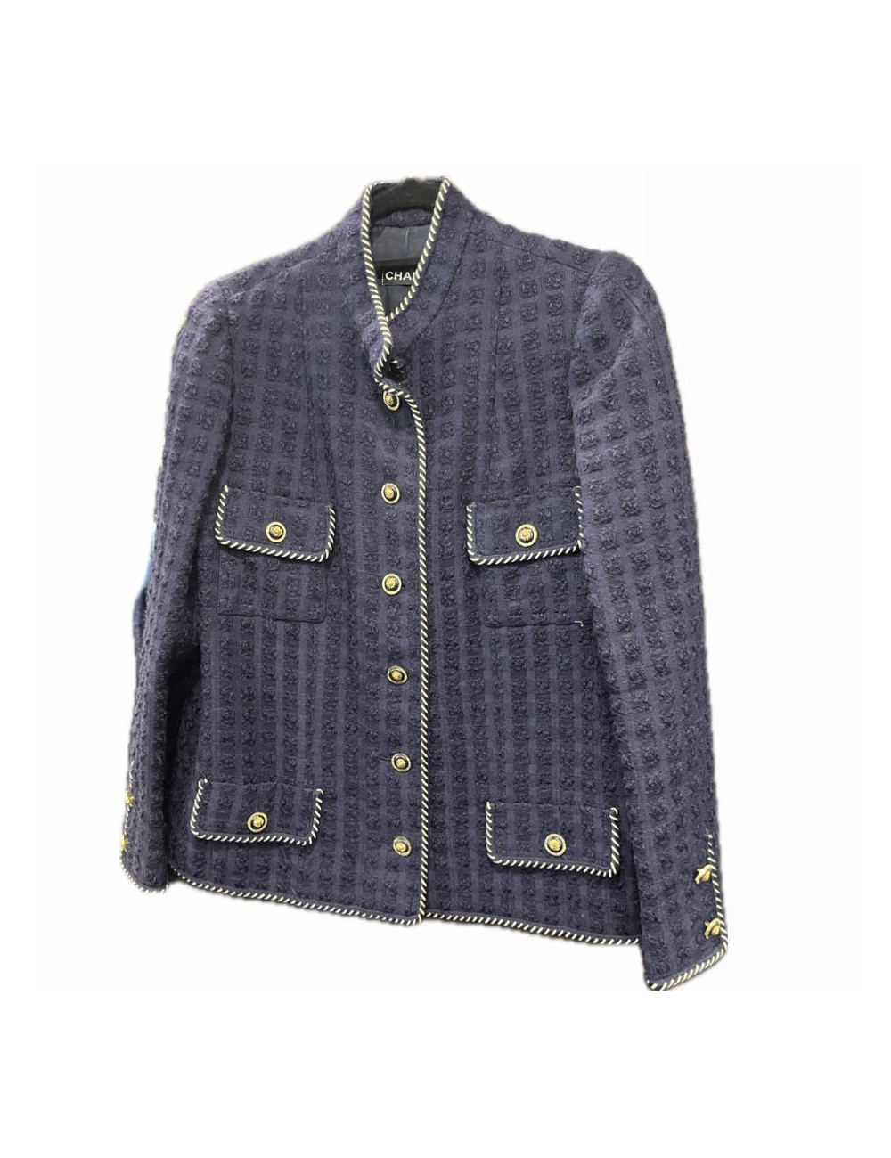 este CHANEL Vintage twed bleu