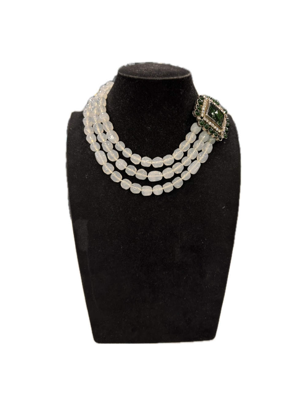Collier d'apparat MARGUERITE DE VALOIS pâte de verre