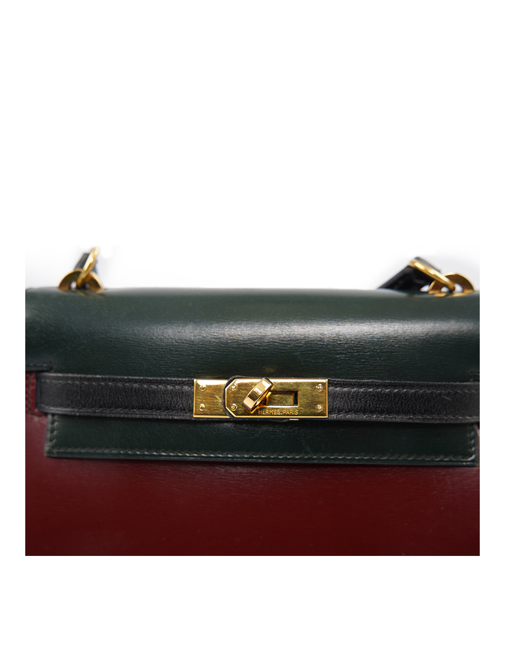 Mini Kelly HERMÈS box tricolor