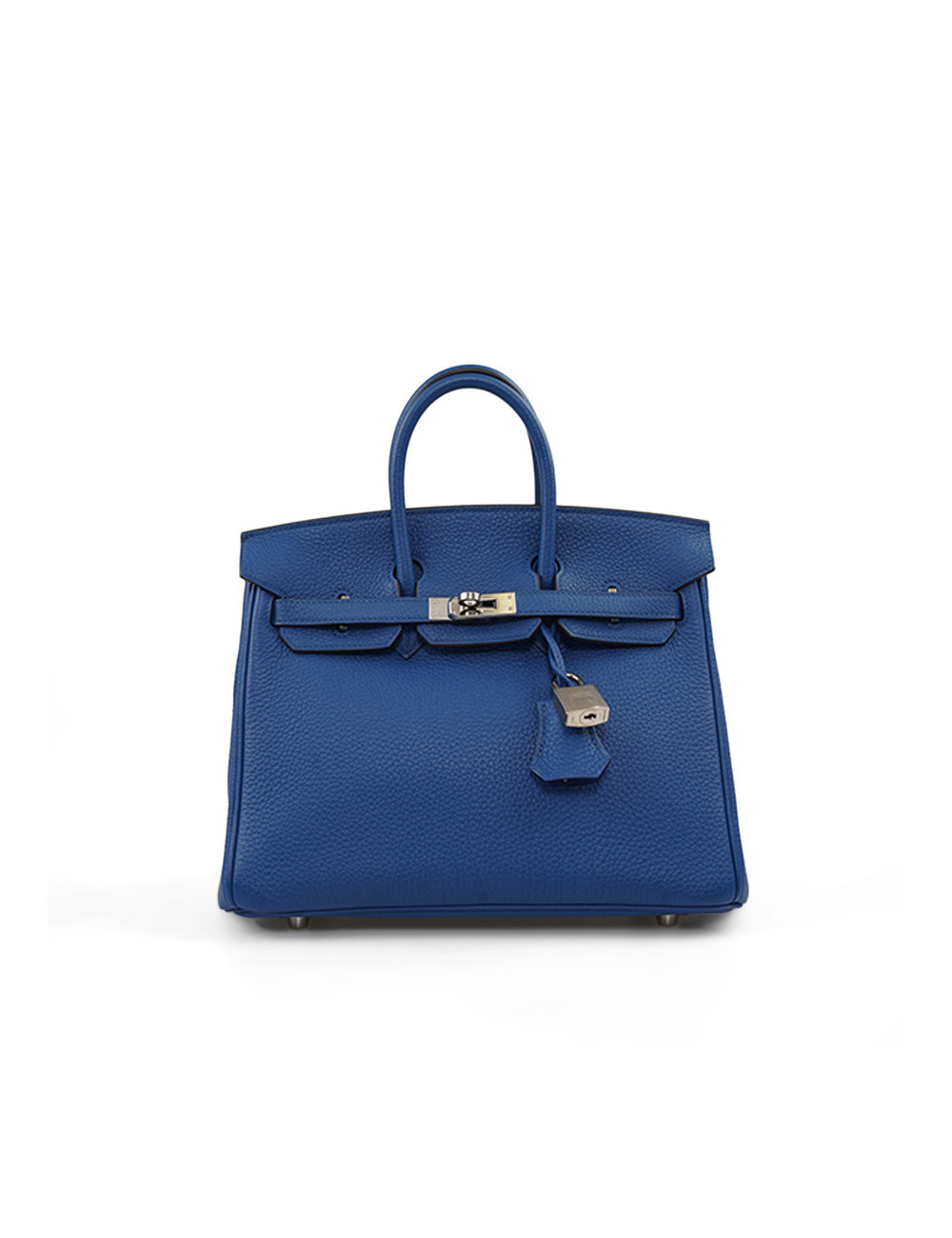 Birkin 25 HERMES Togo bleu royal