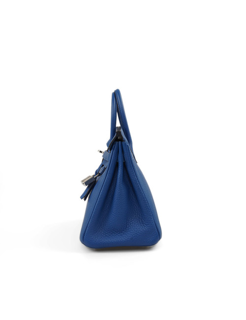Birkin 25 HERMES Togo bleu royal