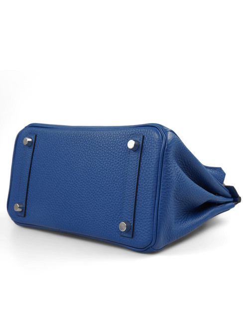 Birkin 25 HERMES Togo bleu royal