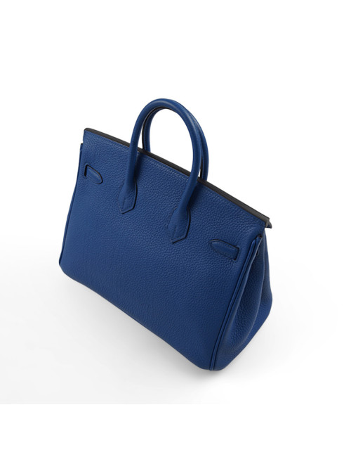 Birkin 25 HERMES Togo bleu royal
