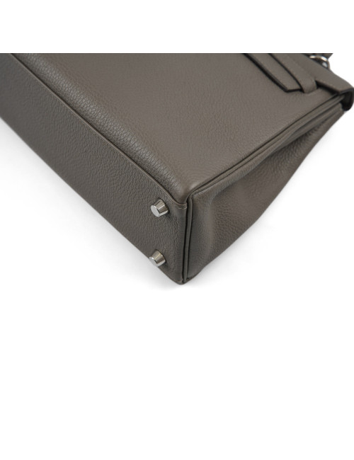 Kelly II 25HERMES Togo gris Meyer