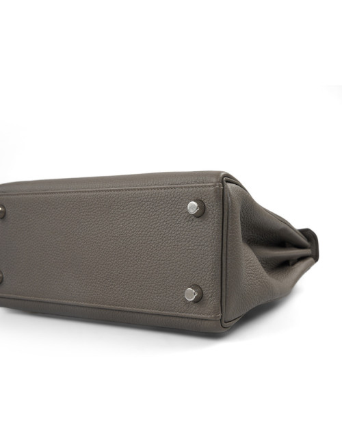 Kelly II 25HERMES Togo gris Meyer