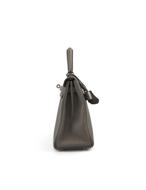 Kelly II 25HERMES Togo gris Meyer