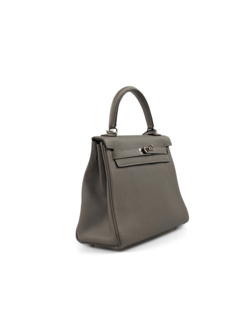 Kelly II 25HERMES Togo gris Meyer