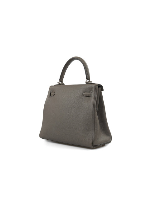 Kelly II 25HERMES Togo gris Meyer