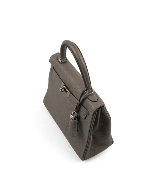 Kelly II 25HERMES Togo gris Meyer