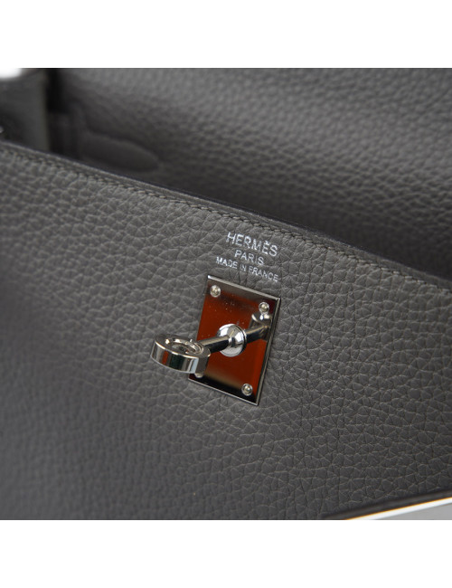 Kelly II 25HERMES Togo gris Meyer