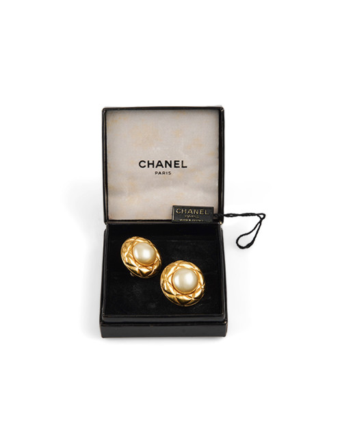 Clips ronds CHANEL vintage