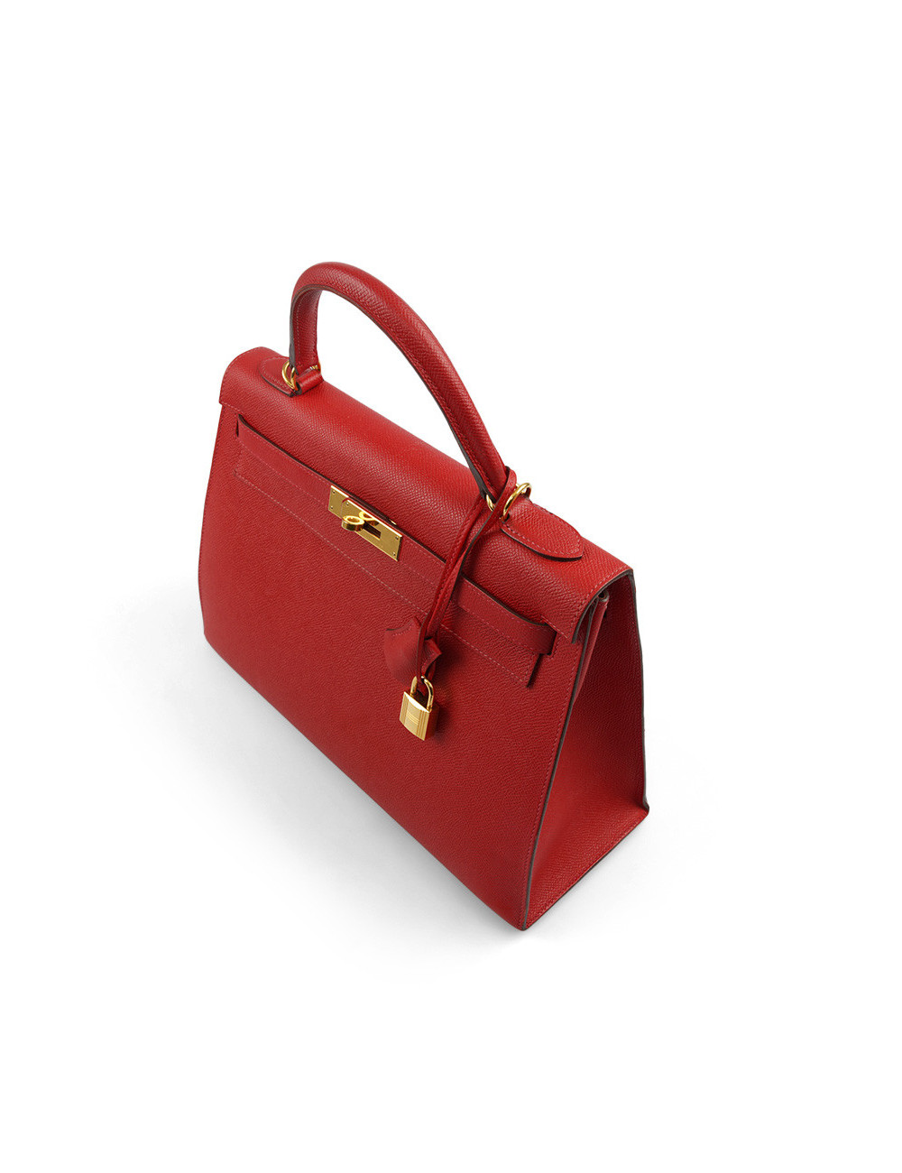 Kelly II sellier HERMES 32 Epsom rouge casaque