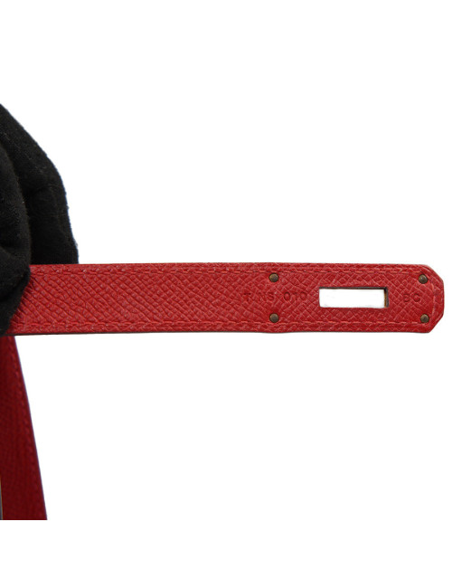 Kelly II sellier HERMES 32 Epsom rouge casaque