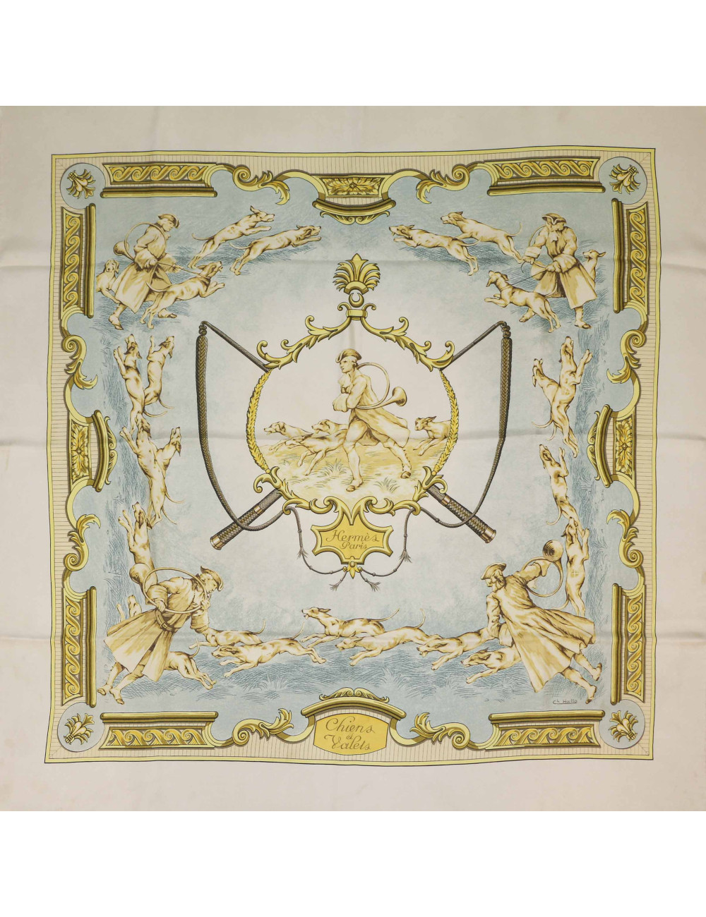 Carré HERMES Chiens et Valets