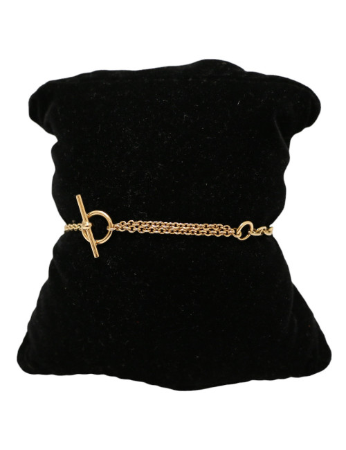 Bracelet HERMES chaine d'ancre Punk or