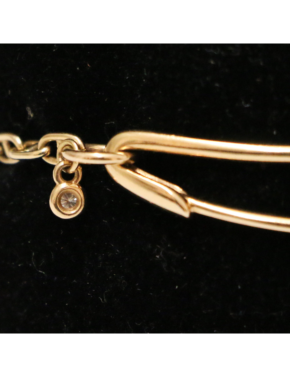 Bracelet HERMES chaine d'ancre Punk or