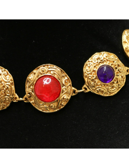 CHANEL multicolor choker necklace