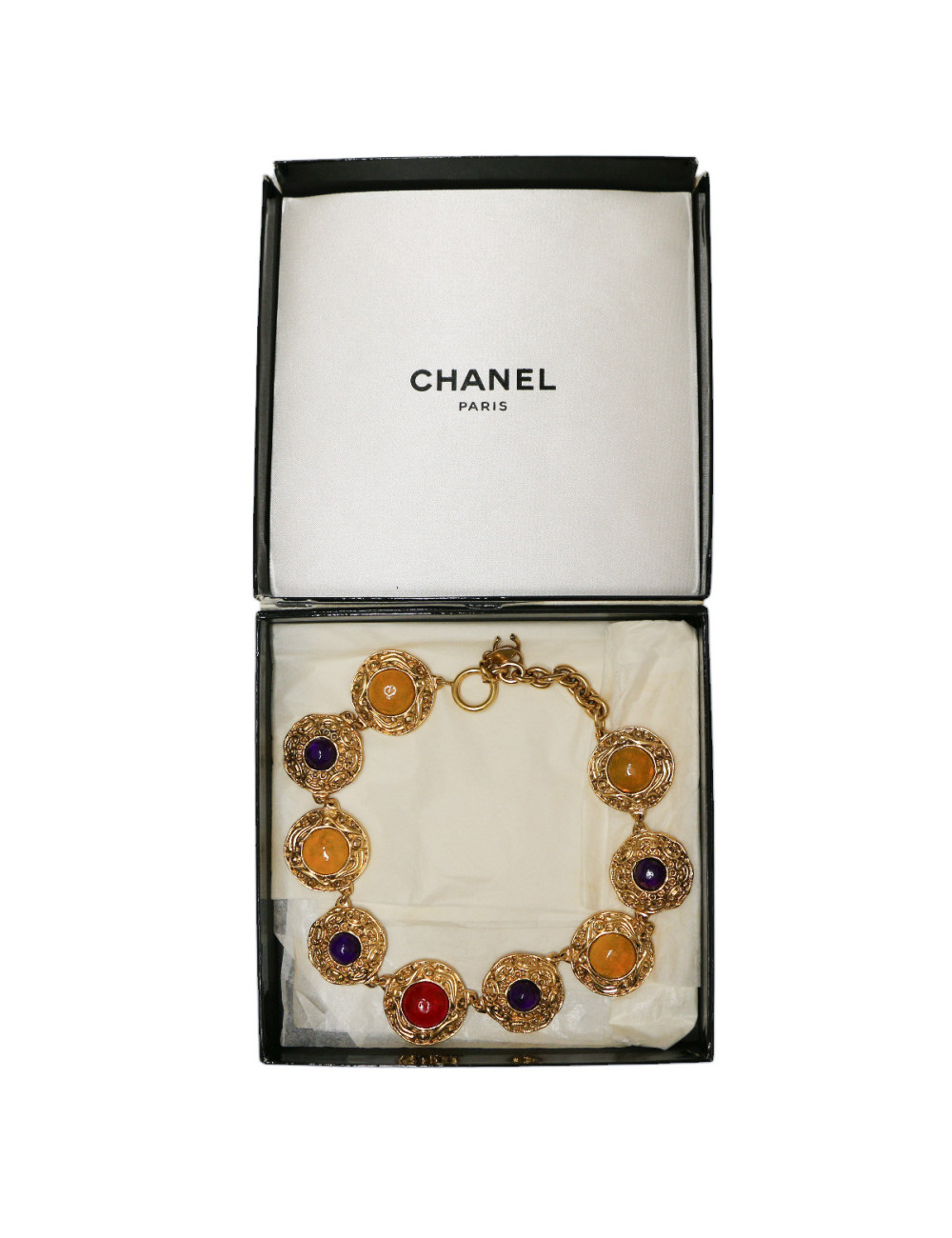 CHANEL multicolor choker necklace
