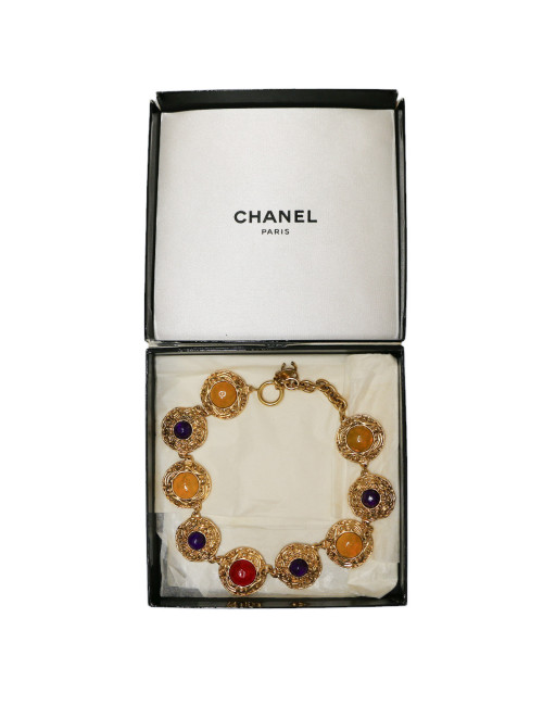 CHANEL multicolor choker necklace