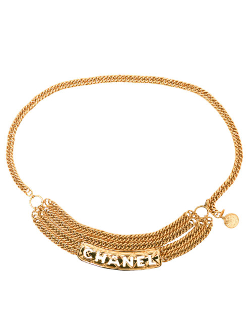 Ceinture chanel chaine dorée vintage