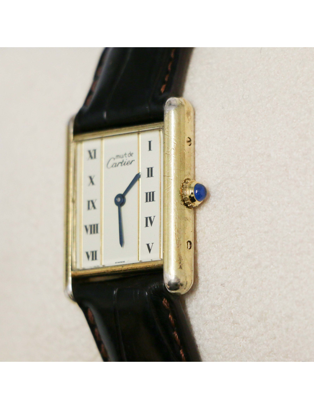 Montre Tank CARTIER vermeil Vintage