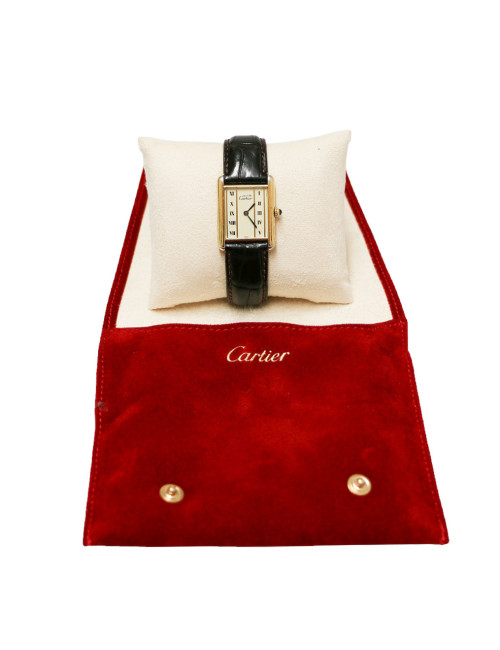 Montre Tank CARTIER vermeil Vintage