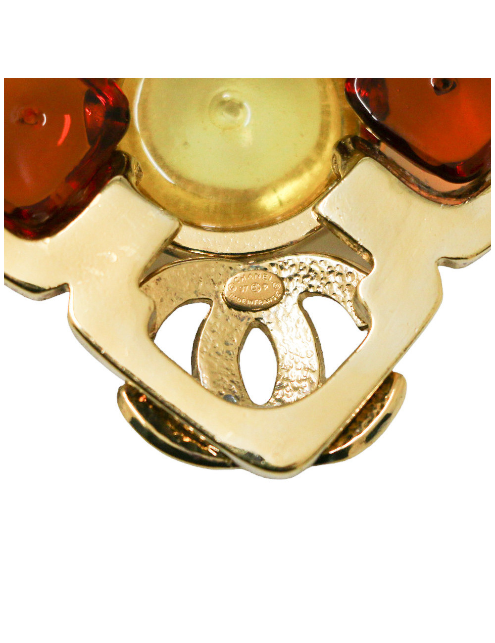 Collier CHANEL pâte de verre Vintage 