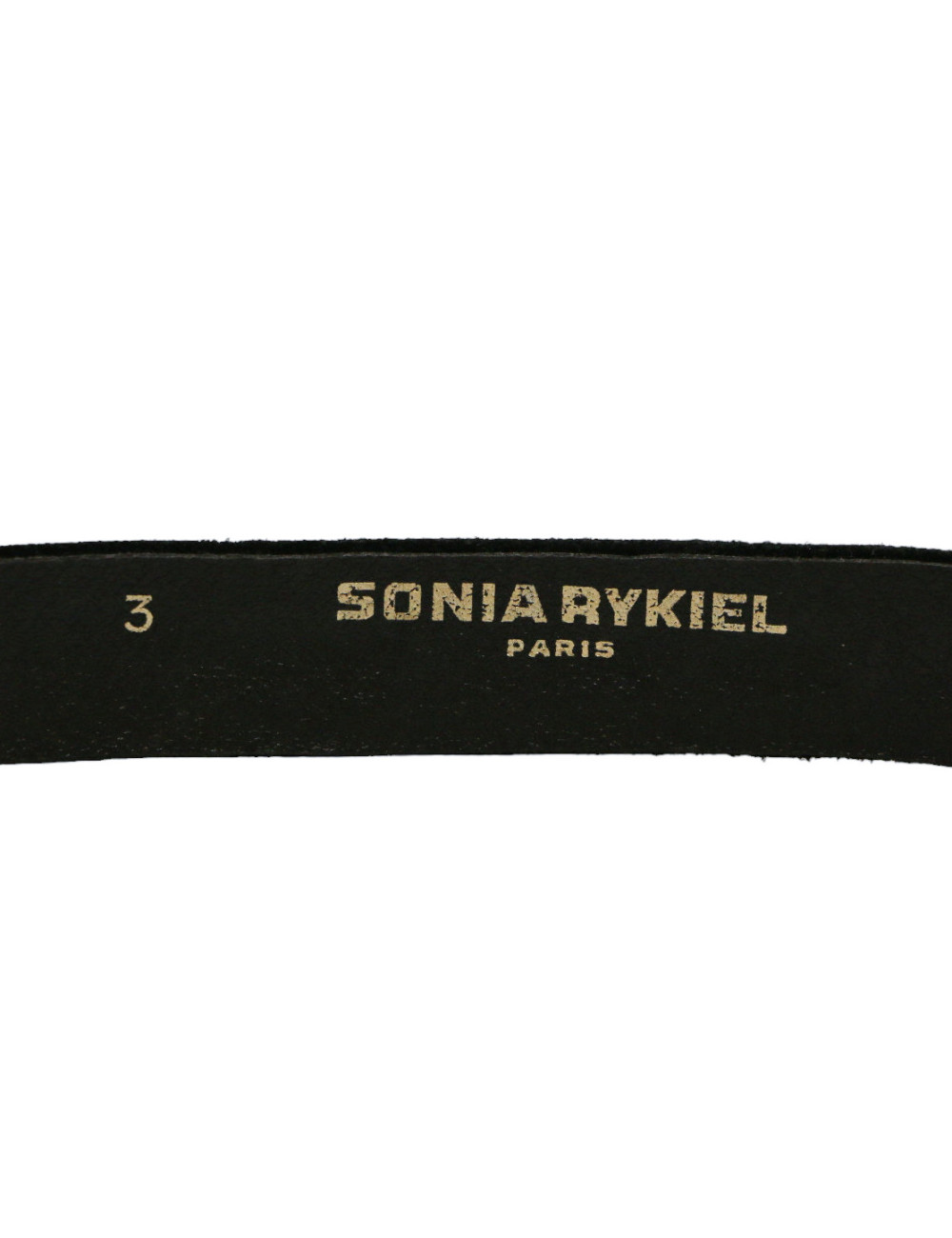 SONIA RYKIEL black suede and rhinestones belt