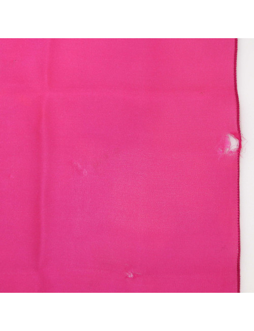 Mini carré YSL soie fuschia