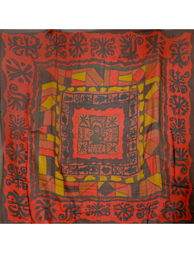 Grand carré CHRISTIAN LACROIX voile de soie