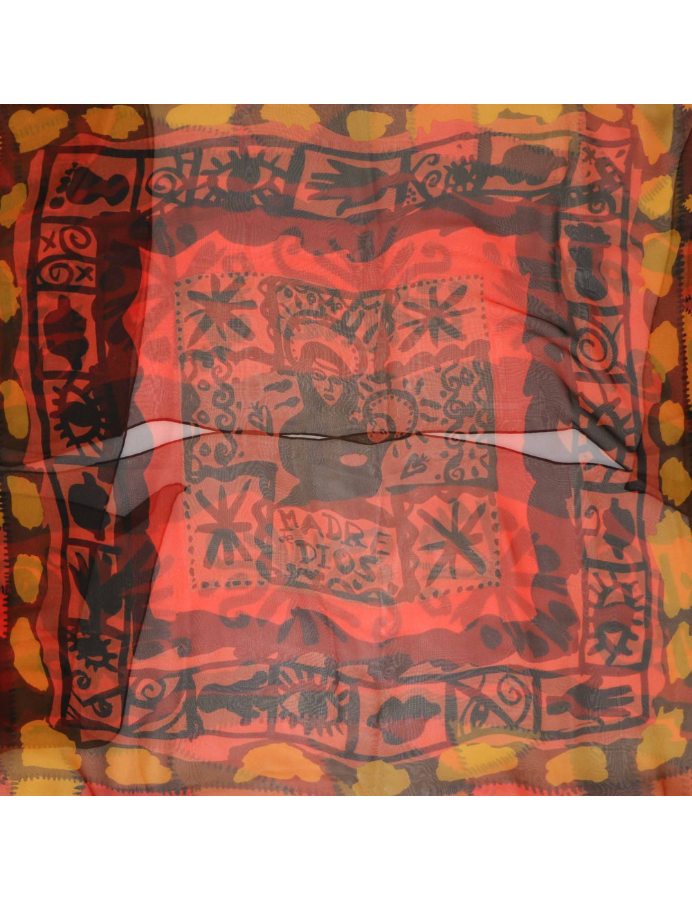 Grand carré CHRISTIAN LACROIX voile de soie