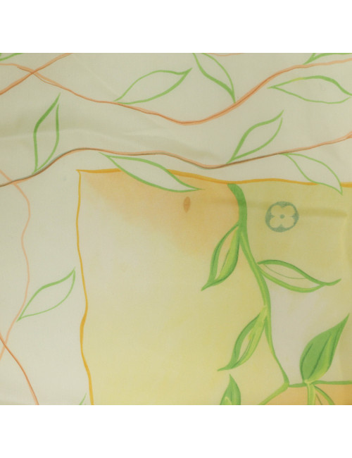 Foulard LOUIS VUITTON voile de soie Vintage