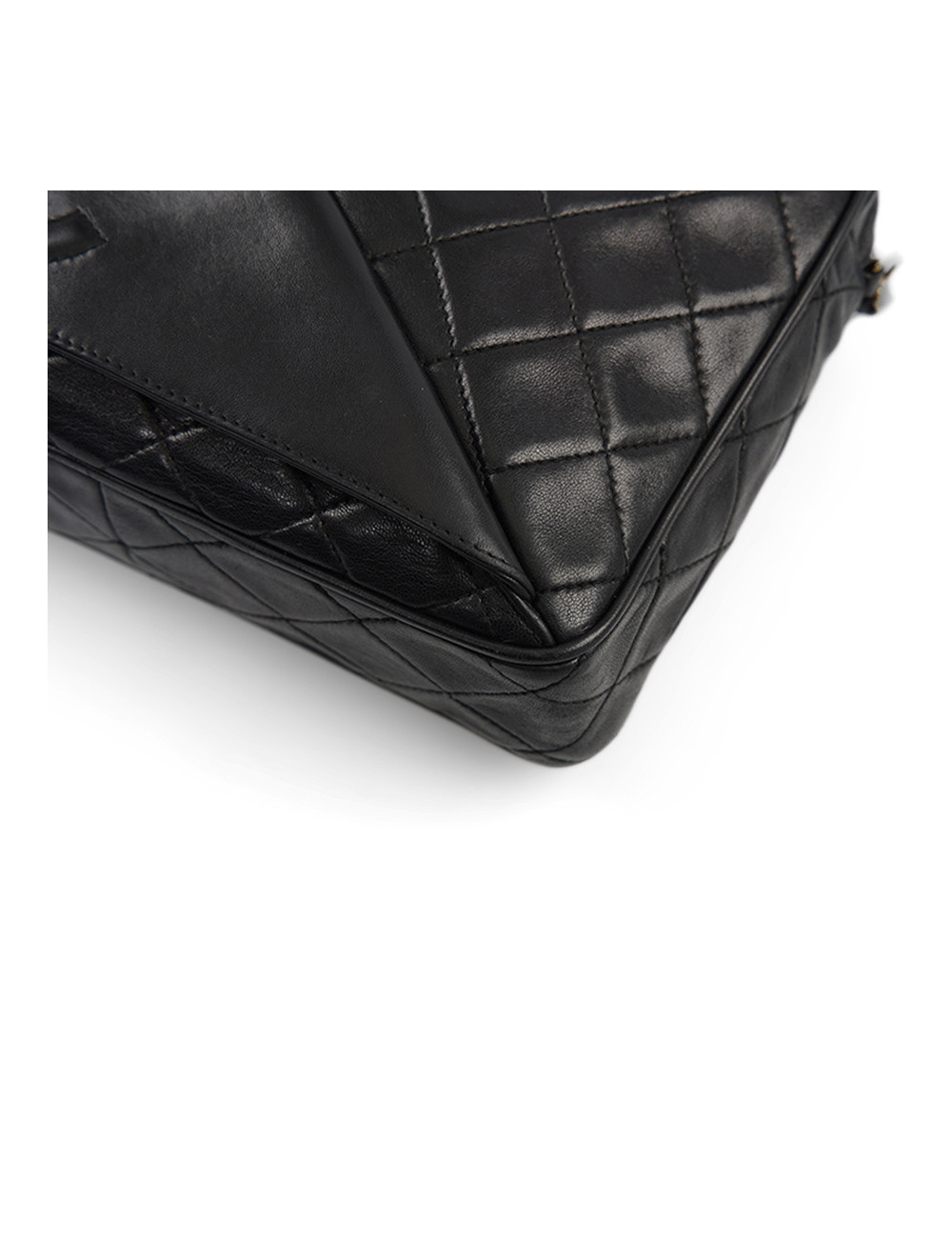 Sac vintage Caméra Chanel cuir d'agneau