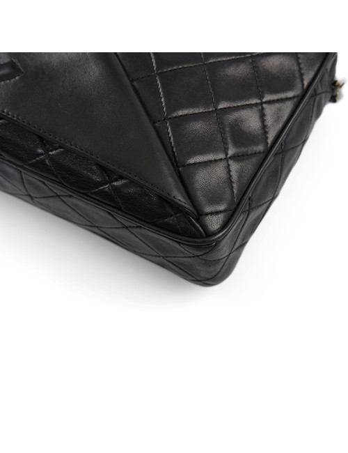 Sac vintage Caméra Chanel cuir d'agneau