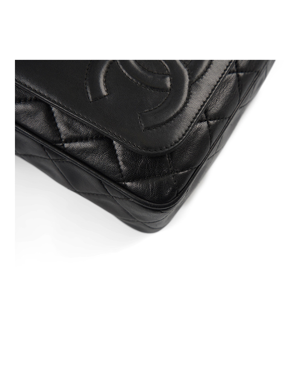 Sac vintage Caméra Chanel cuir d'agneau