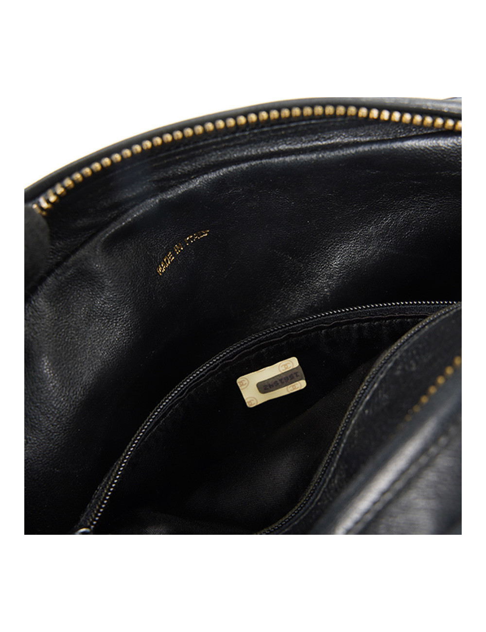 Sac vintage Caméra Chanel cuir d'agneau