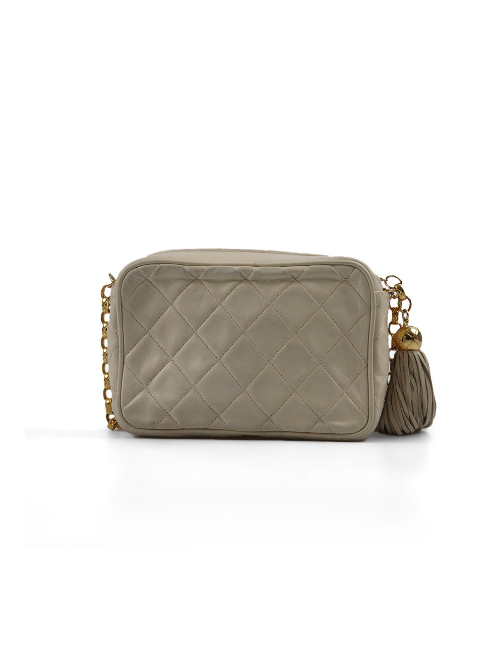 Sac vintage caméra CHANEL écru