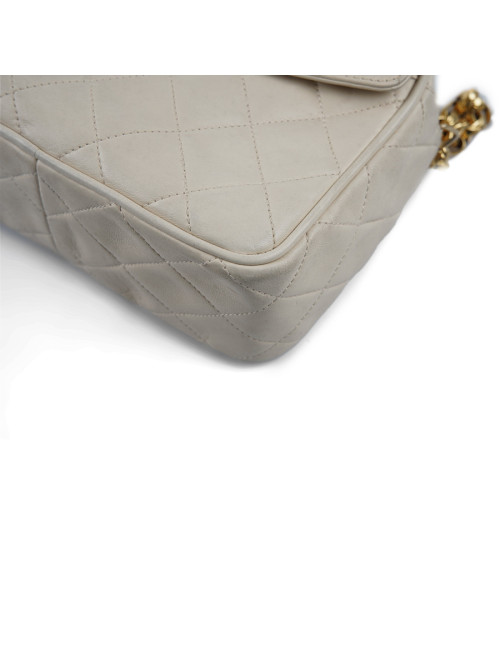 Sac vintage caméra CHANEL écru