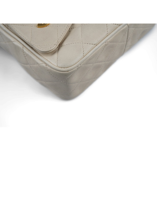 Sac vintage caméra CHANEL écru