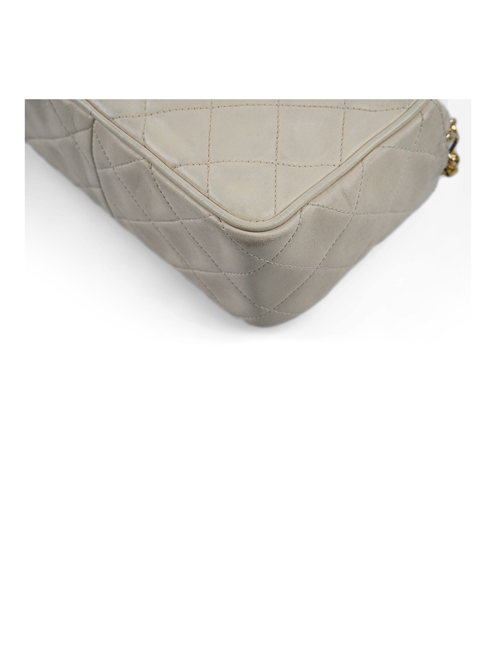 Sac vintage caméra CHANEL écru