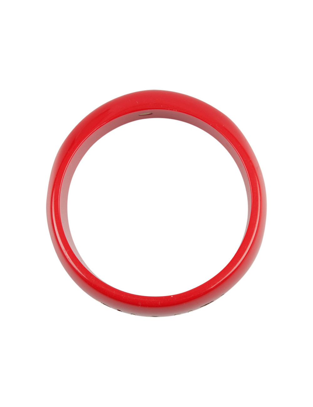 Bracelet CHANEL résine rouge