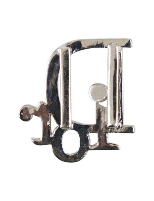 Boucle de ceinture CHRISTIAN DIOR argent strass