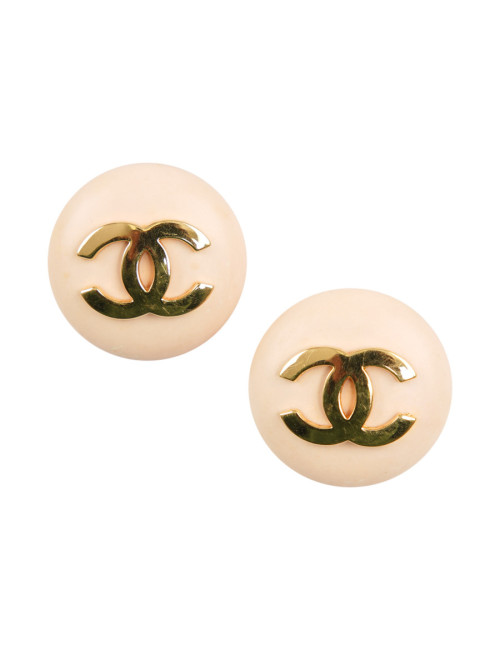 Clips CHANEL nude et dorés