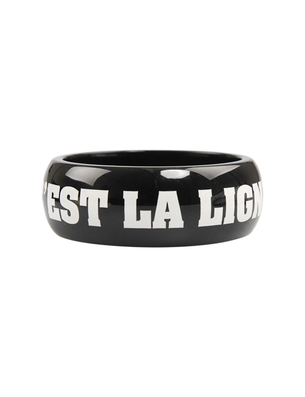 CHANEL resin Bracelet "l'élégance c'est la ligne  Coco Chanel"