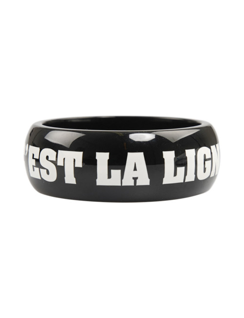 CHANEL resin Bracelet "l'élégance c'est la ligne  Coco Chanel"