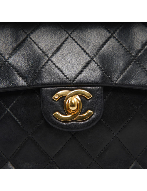 Sac Classique carré vintage CHANEL noir 