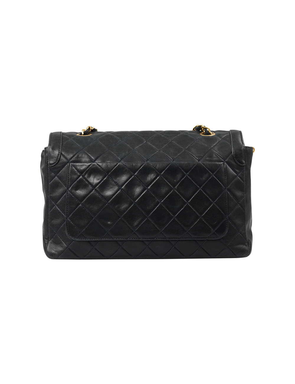 Sac vintage CHANEL bleu marine