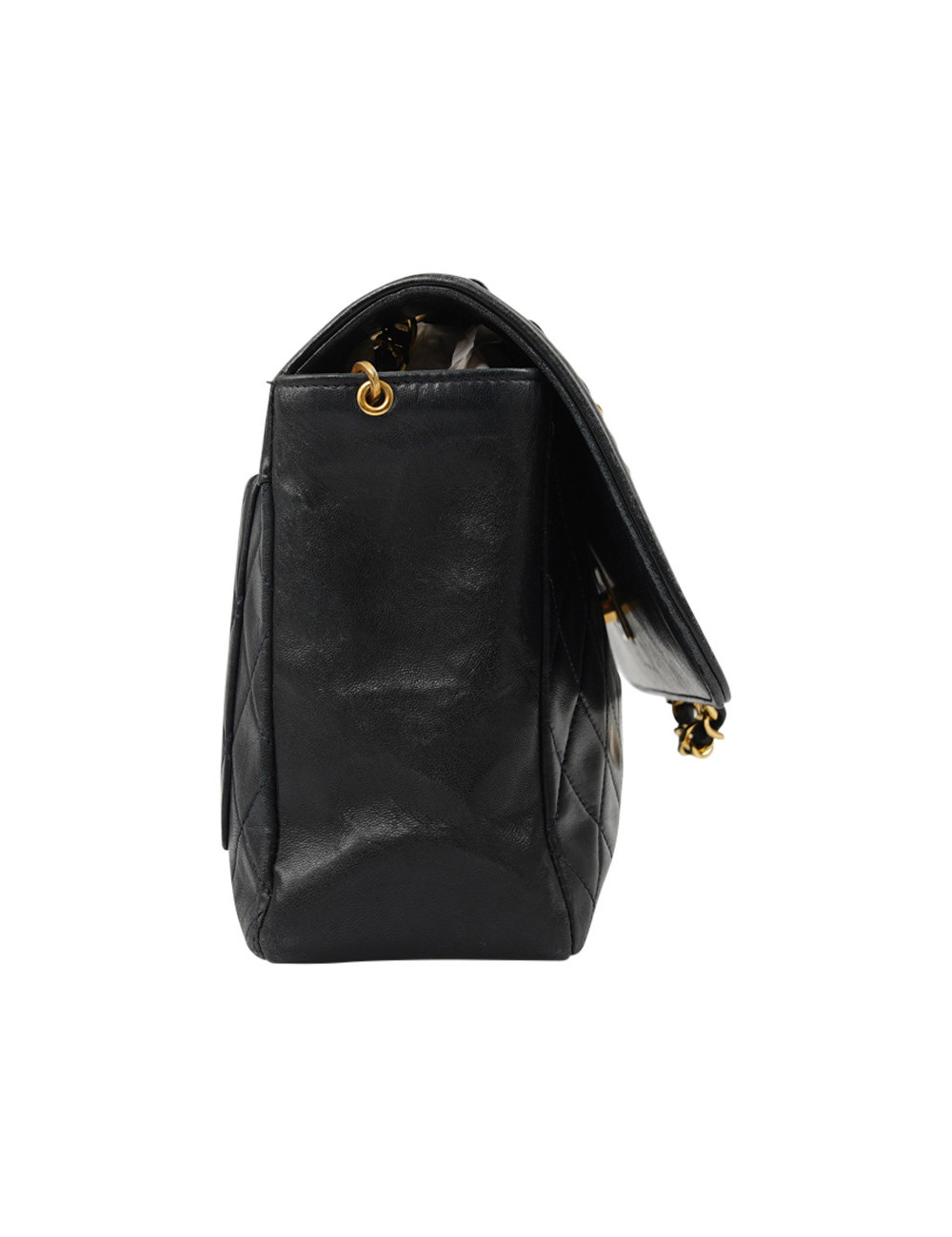 Sac vintage CHANEL bleu marine