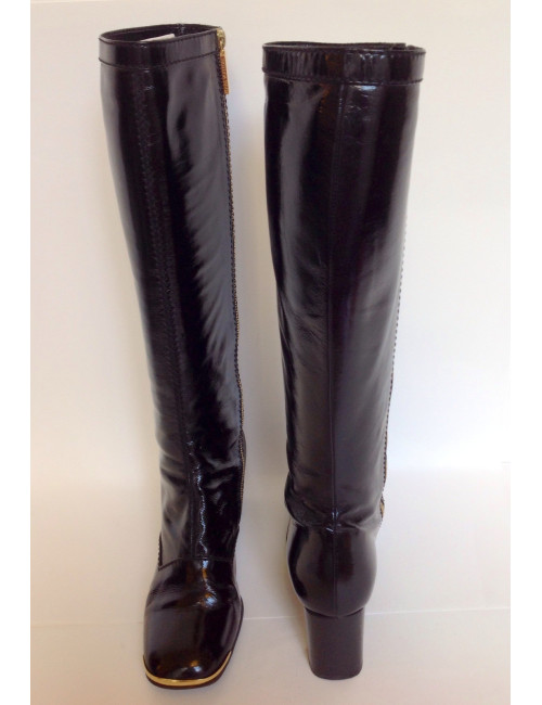 Bottes LOUIS VUITTON  t 38 vernies noires